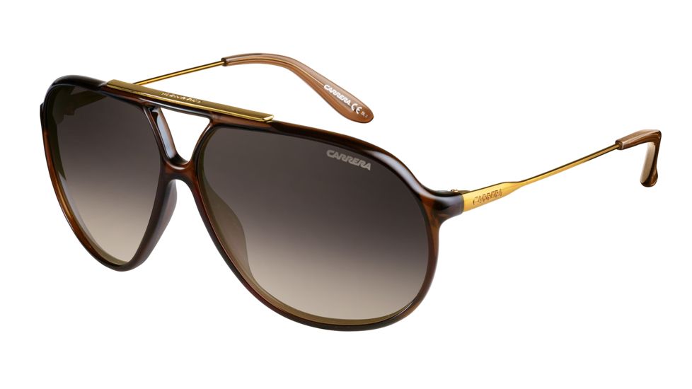 Carrera 82/S Single Vision Prescription Sunglasses CA82S-00KX-LA-6411 - Lens Diameter 64 mm, Frame Color Transparent Brown