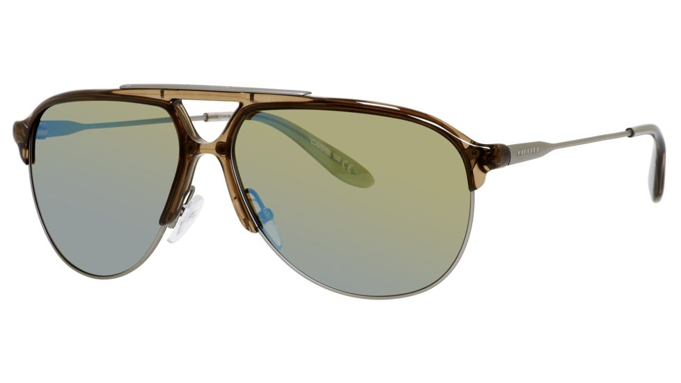 Carrera 83/S Sunglasses CA83S-04OH-3U-6112 - Matte Ruthenium Frame, Khaki Mirror Blue Lenses, Lens Diameter 61mm, Distance Between Lenses 12mm