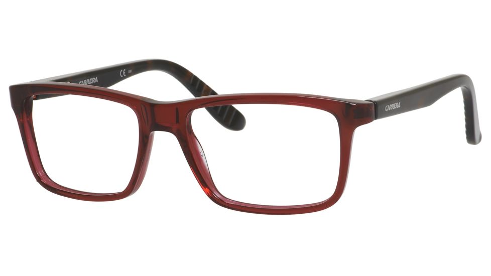Carrera 8801 Eyeglass Frames CA8801-00UC-5317 - Red Havana Frame, Lens Diameter 53mm, Distance Between Lenses 17mm