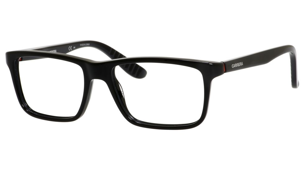 Carrera 8801 Eyeglass Frames CA8801-029A-5317 - Shiny Black Frame, Lens Diameter 53mm, Distance Between Lenses 17mm