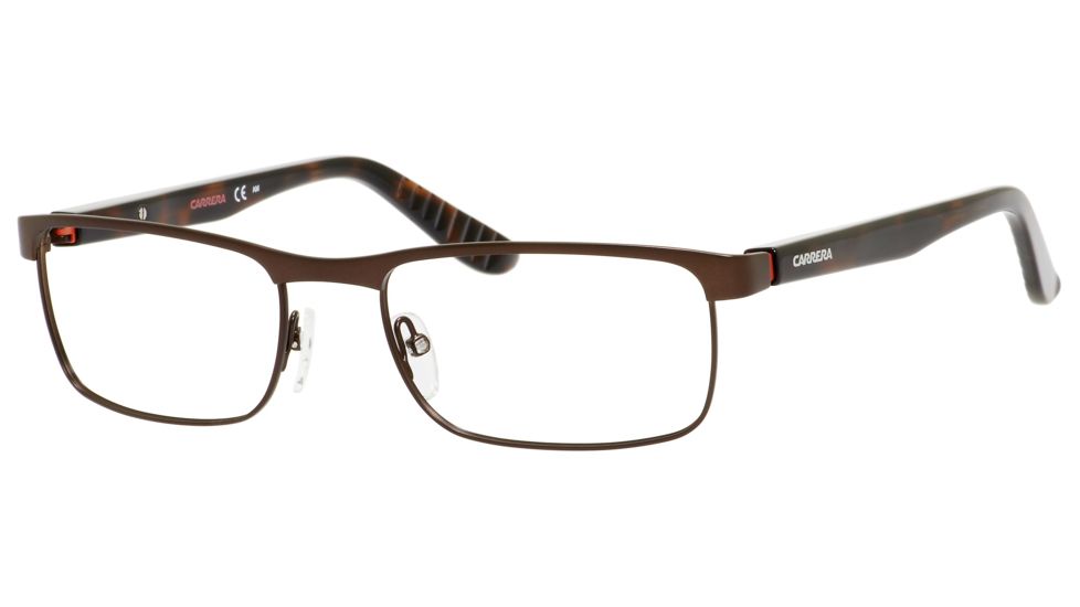 Carrera 8802 Progressive Prescription Eyeglasses CA8802-00RH-5519 - Matte Brown / Havana Frame, Lens Diameter 55mm, Distance Between Lenses 19mm