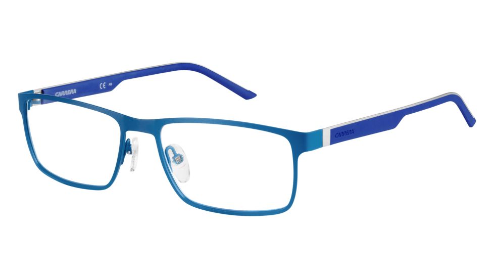 Carrera 8815 Eyeglass Frames CA8815-0PN5-5517 - Matte Ptrlblue Frame, Lens Diameter 55mm, Distance Between Lenses 17mm