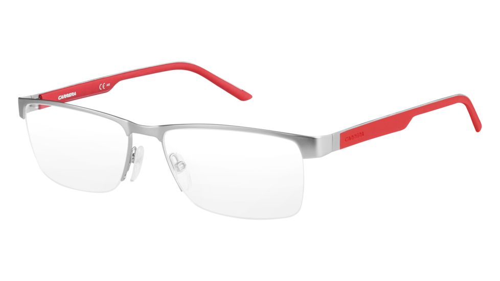 Carrera 8817 Progressive Prescription Eyeglasses CA8817-0PMZ-5617 - Matte Rut Red Frame, Lens Diameter 56mm, Distance Between Lenses 17mm
