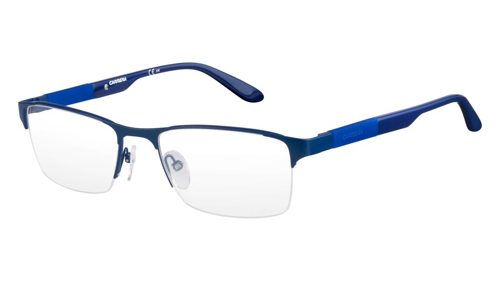 Carrera 8821 Bifocal Prescription Eyeglasses CA8821-0PYF-5518 - Matte Blue Frame, Lens Diameter 55mm, Distance Between Lenses 18mm