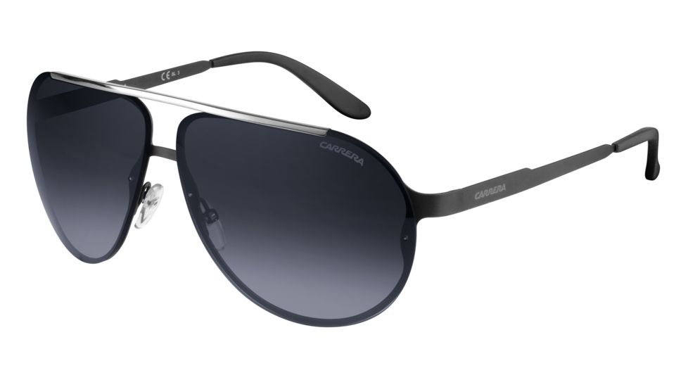 Carrera 90/S Progressive Prescription Sunglasses CA90S-0003-HD-6510 - Frame Color Matte Black, Lens Diameter 65 mm