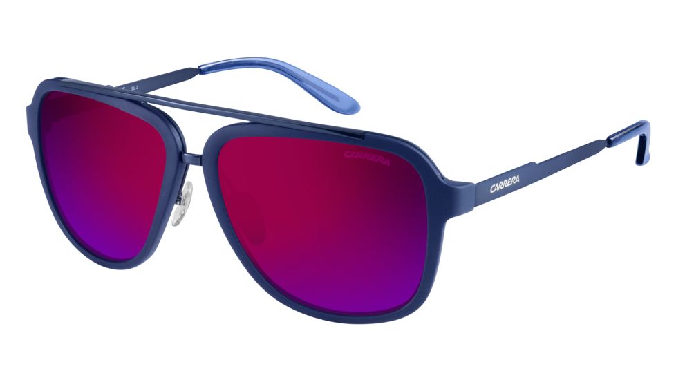 Carrera 97/S Single Vision Prescription Sunglasses CA97S-097V-CP-5716 - Frame Color Blue, Lens Diameter 57 mm