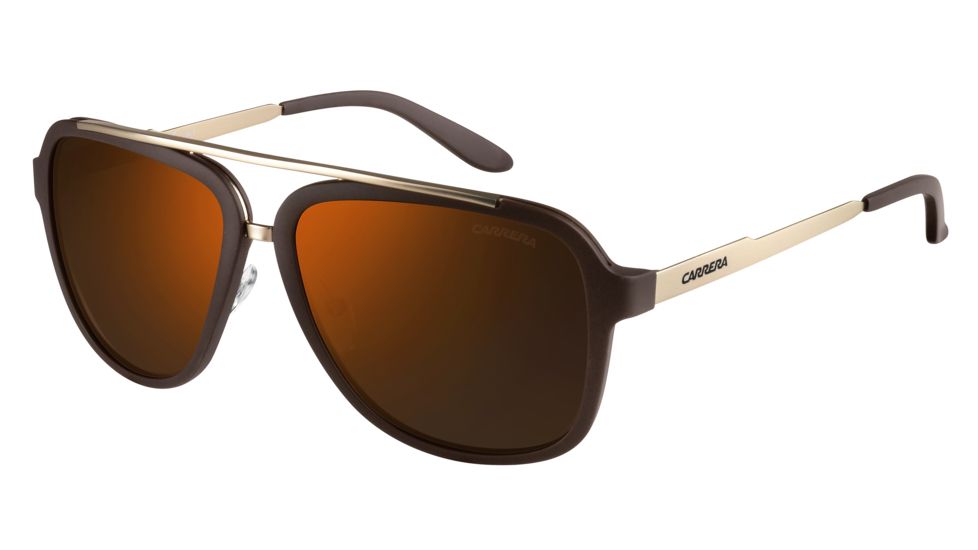 Carrera 97/S Single Vision Prescription Sunglasses CA97S-099B-LC-5716 - Lens Diameter 57 mm, Frame Color Brown Gold
