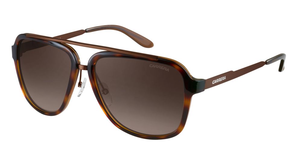 Carrera 97/S Single Vision Prescription Sunglasses CA97S-098F-HA-5716 - Frame Color Havana Brown, Lens Diameter 57 mm