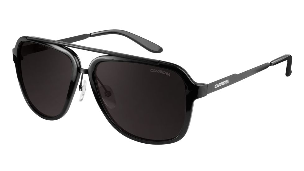 Carrera 97/S Single Vision Prescription Sunglasses CA97S-0GVB-NR-5716 - Frame Color Shiny Black / Black, Lens Diameter 57 mm
