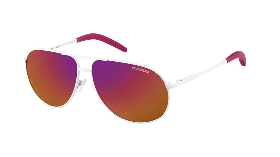 Carrera Carrerino 11/S Single Vision Prescription Sunglasses CARRE11S-0DMV-VQ-5511 - Frame Color White, Lens Diameter 55 mm