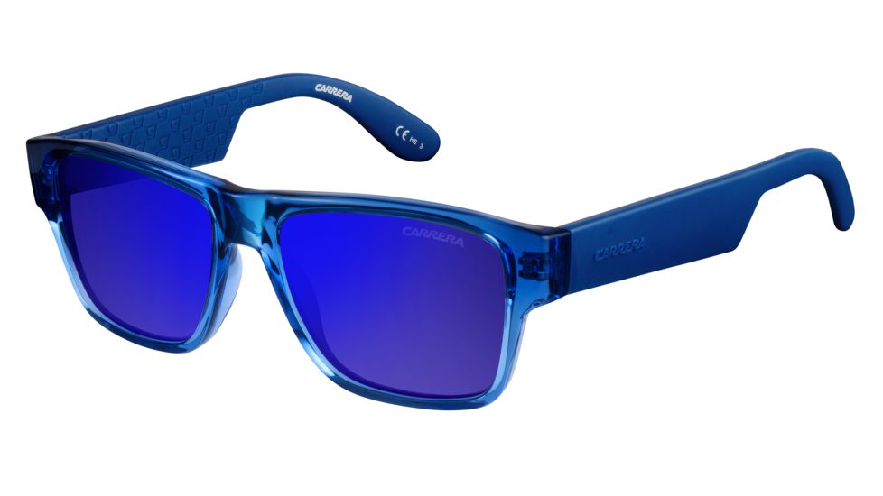 Carrera Carrerino 15/S Progressive Prescription Sunglasses CARRE15S-0KNQ-XT-4815 - Frame Color Azure Blue, Lens Diameter 48 mm