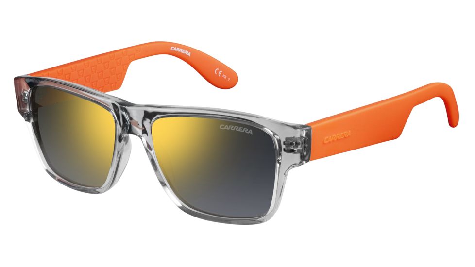 Carrera Carrerino 15/S Progressive Prescription Sunglasses CARRE15S-0KVU-MV-4815 - Frame Color Crystal Orange, Lens Diameter 48 mm