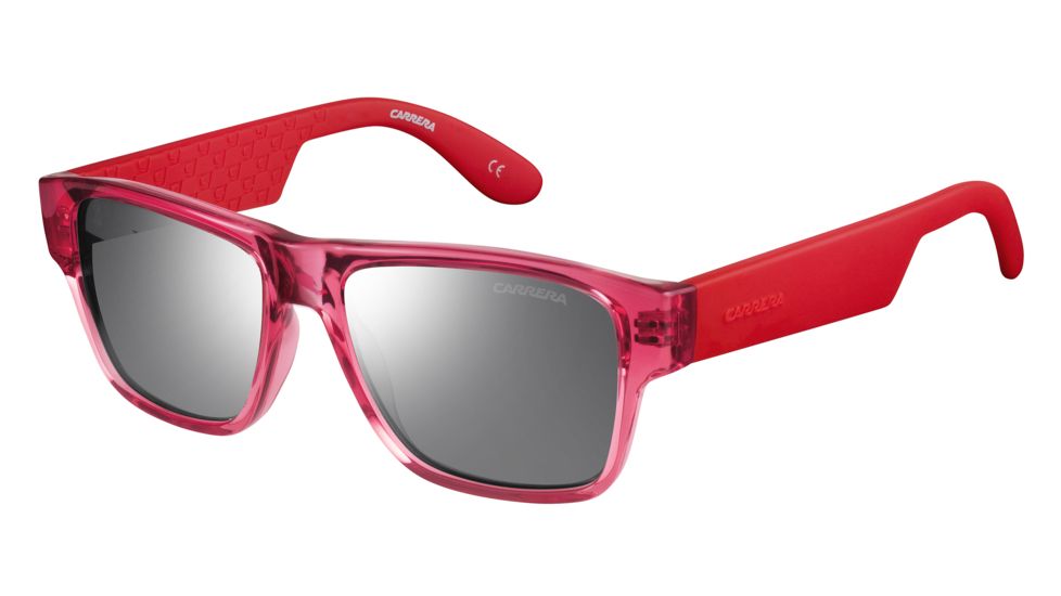 Carrera Carrerino 15/S Progressive Prescription Sunglasses CARRE15S-0KNV-SS-4815 - Lens Diameter 48 mm, Frame Color Transparent / Red