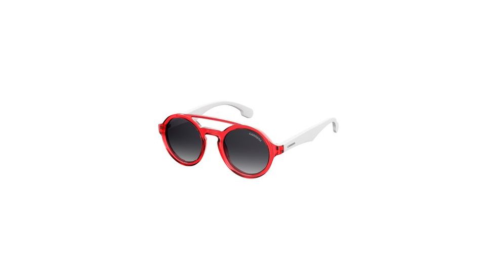 Carrera Carrerino 19/S Progressive Prescription Sunglasses CARRE19S-05SK-9O-4421 - Frame Color Matte Red White, Lens Diameter 44 mm