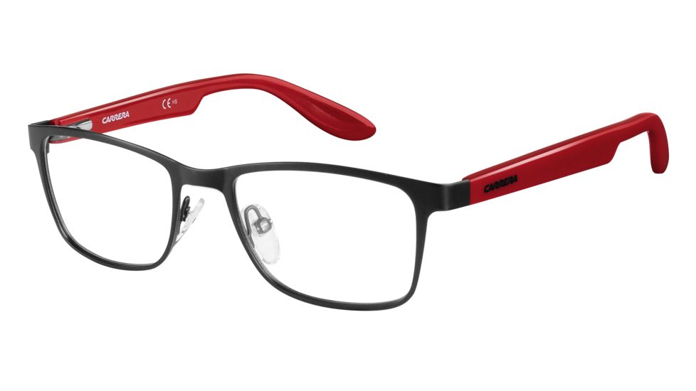 Carrera Carrerino 53 Bifocal Prescription Eyeglasses CARRE53-0HMS-4717 - Matte Black Red Frame, Lens Diameter 47mm, Distance Between Lenses 17mm