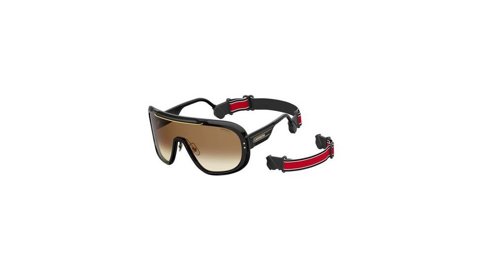 Carrera Epica Sunglasses EPICA-0807-86-9901 - Black Frame, Blackbrowngreen Lenses, Lens Diameter 99mm, Distance Between Lenses 1mm