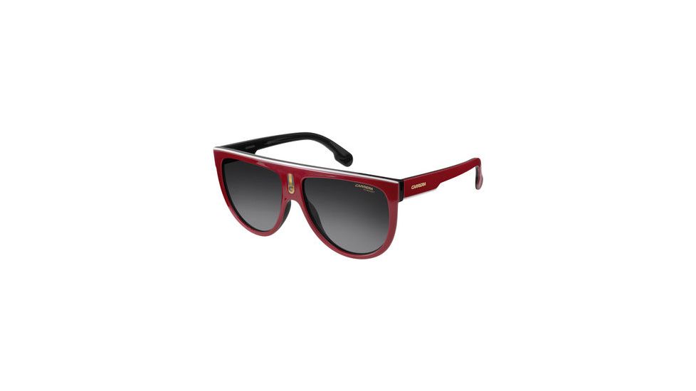 Carrera Flagtop/S Progressive Prescription Sunglasses FLAGTOPS-00A4-9O-6015 - Frame Color Red Black, Lens Diameter 60 mm
