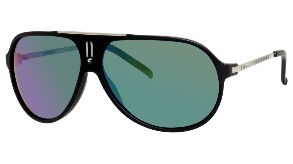Carrera Hot/S Single Vision Prescription Sunglasses HOTS-0YCG-Z9-6411 - Frame Color Black Matte / Palladium, Lens Diameter 64 mm