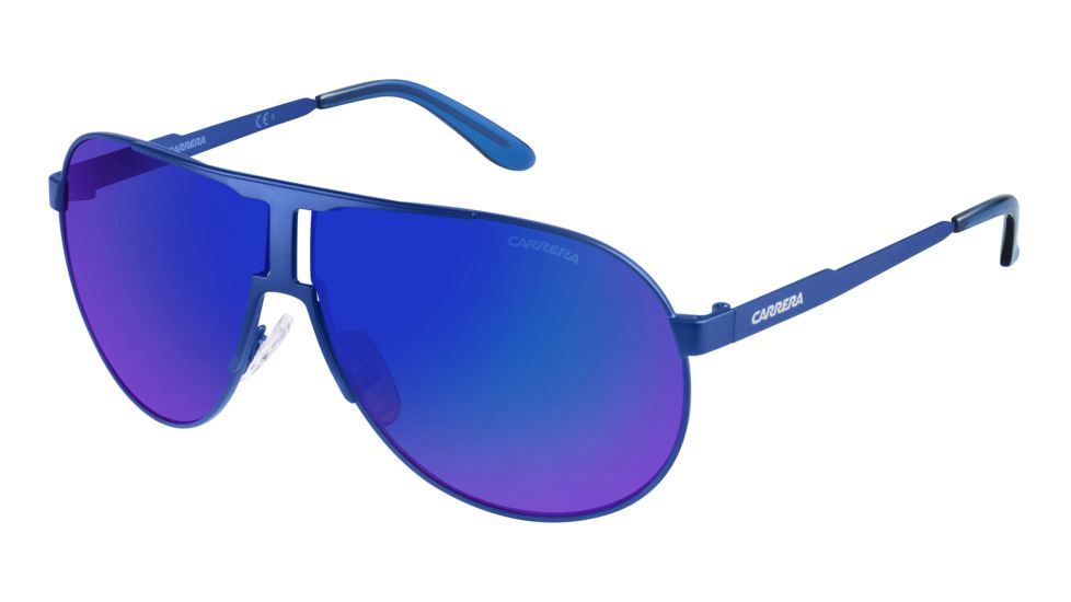 Carrera New Panamerika/S Bifocal Prescription Sunglasses NEWPAS-0IDK-Z0-6409 - Frame Color Matte Blue, Lens Diameter 64 mm