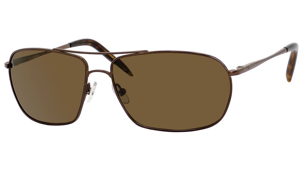 Carrera Overdrive/S Sunglasses OVERDS-6ZMP-VW-6014 - Shiny Bronze Frame, Dark Brown Polarized Lenses, Lens Diameter 60mm, Distance Between Lenses 14mm