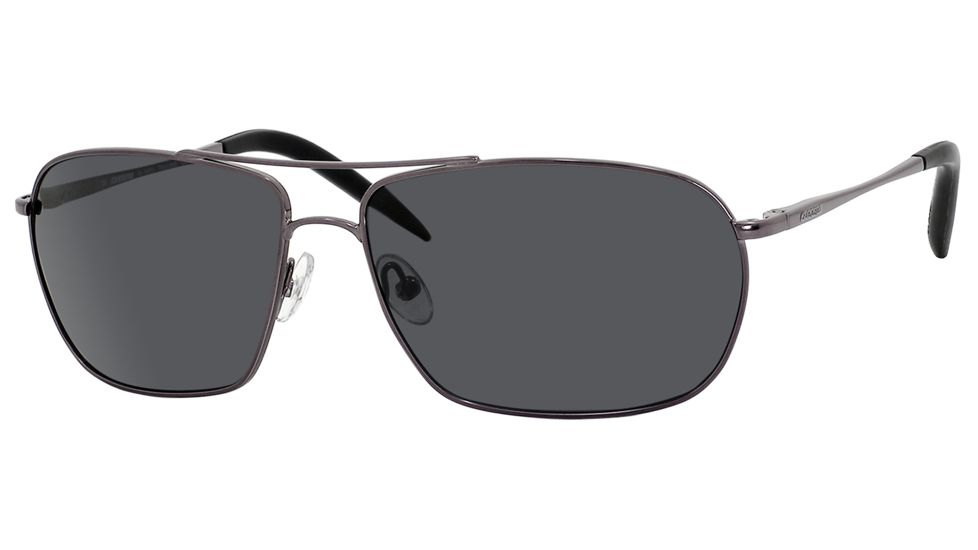 Carrera Overdrive/S Sunglasses OVERDS-7SJP-RA-6014 - Shiny Gunmetal Frame, Gray Polarized Lenses, Lens Diameter 60mm, Distance Between Lenses 14mm