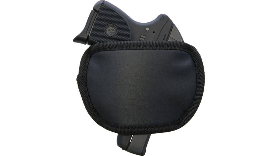 Carry All Concealed Carry Waist Holster, 5in X 2.5in, Solid Vinyl And Ballistic Nylon Construction With Metal Hardware, Fits Most Pistols, Black, Black, P0197