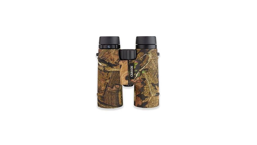 Carson 3D 10x42 Full Size Waterproof Birding Binoculars w/ ED Glass,Mossy Oak TD-042EDMO