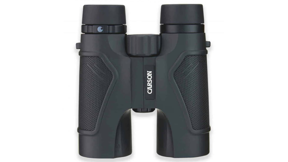 Carson 3D 10x42mm Roof Prism Waterproof Birding Binoculars, Matte, Black, TD-042ED
