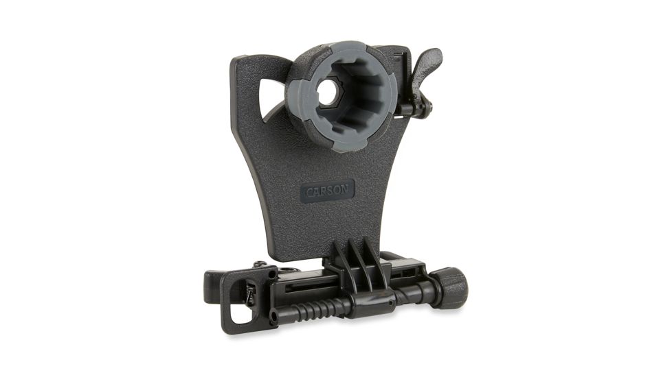 Carson 40x-499x Table Top Microscope w/Universal Smartphone Adapter for Microscopes, Black/Gray, MS-040SP