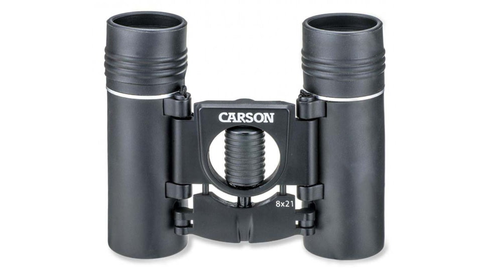 Carson 8x21mm Kinglet Binoculars, 9mm, Multicoated, Black, KB-821
