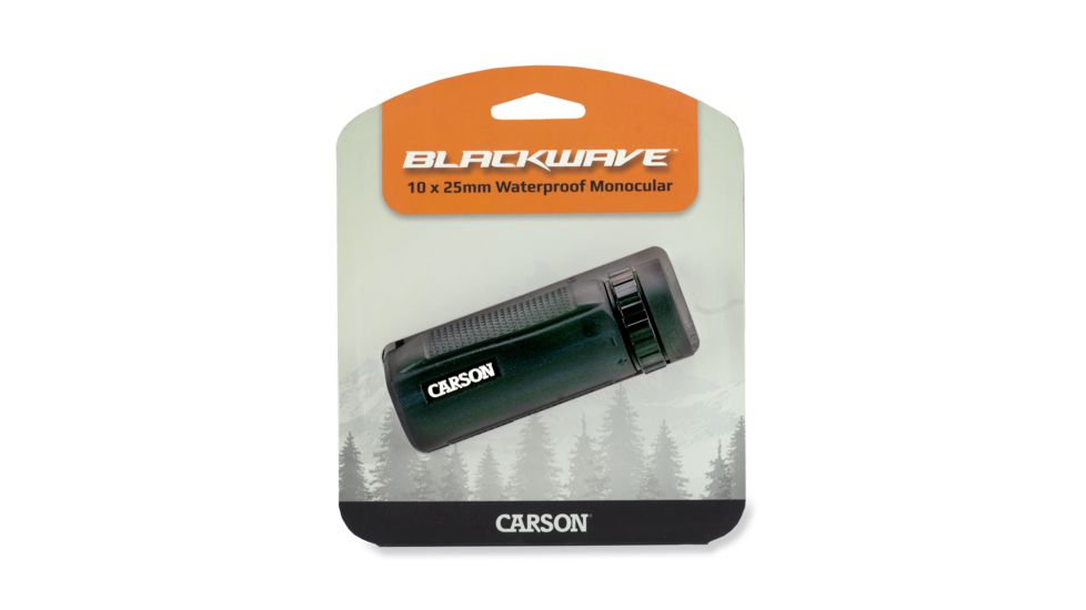 Carson BlackWave 10X25mm Waterproof Monocular, Black WM-025