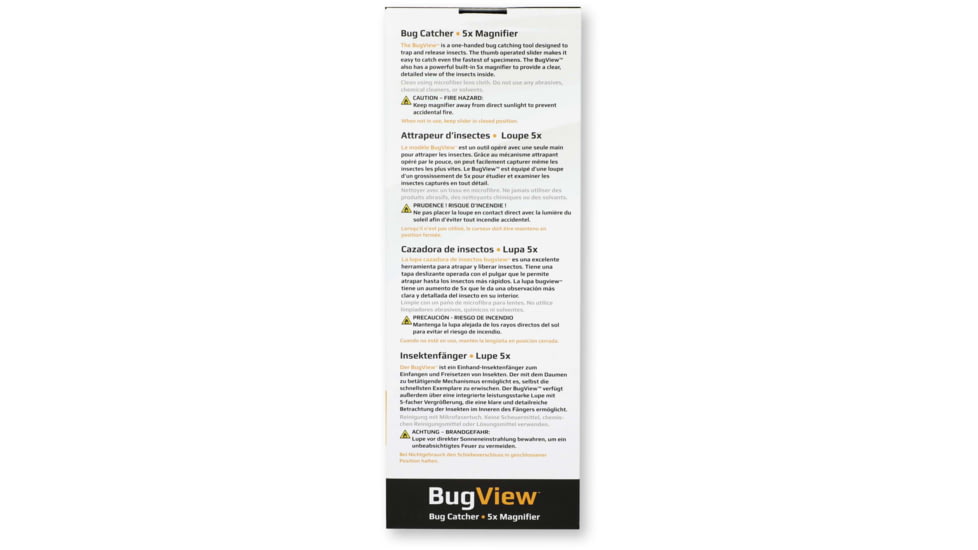 Carson BugView One Hand Bug Catcher with 5x Magnifier Outdoor Green HU-10