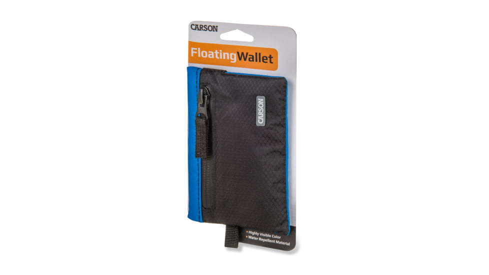 Carson Floating Wallet, Black/Blue, 4.5X.7X3.4, EW-20BU