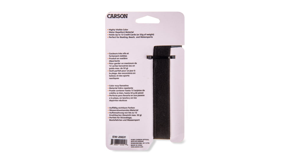 Carson Floating Wallet, Black/Grey, 4.5X.7X3.4, EW-20GY