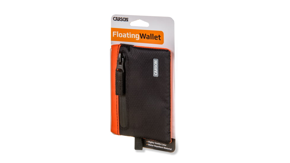 Carson Floating Wallet, Black/Orange, 4.5X.7X3.4, EW-20OR
