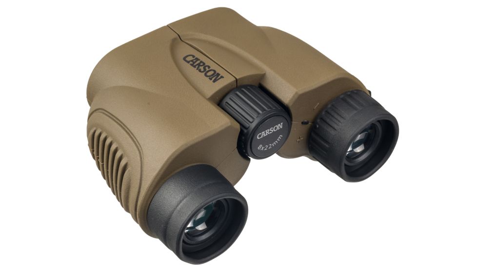 Carson Hornet Compact 8x22mm Binocular Fully Multi-oated Lenses, Olive, ht-822