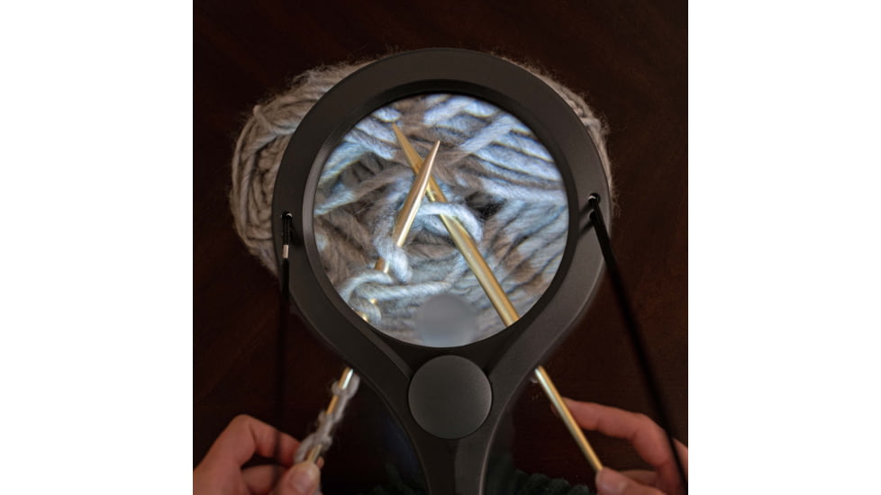 Carson LumiCraft 2x Hands Free Lighted Magnifier with 4x Spot Lens LC-15