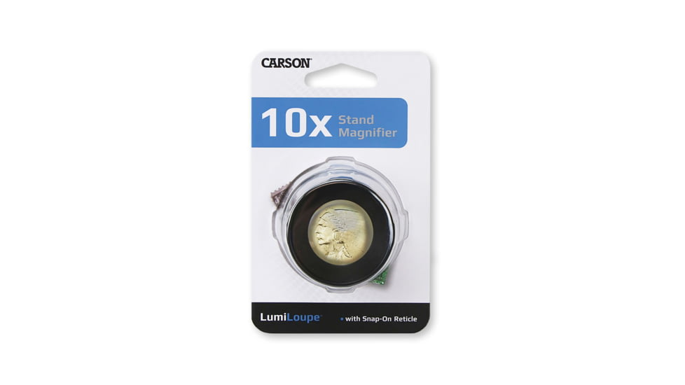 Carson LumiLoupe 10x Stand Magnifier with Reticle LL-20