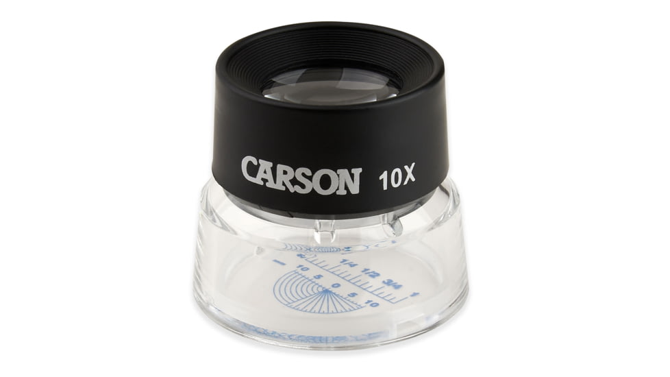 Carson LumiLoupe 10x Stand Magnifier with Reticle LL-20