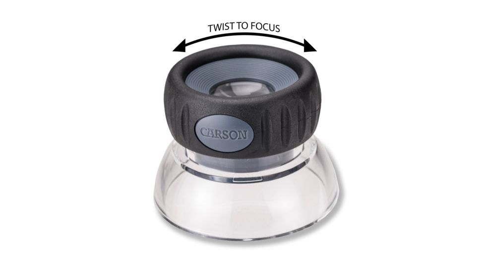 Carson LumiLoupe Plus 11.5x Focusing Stand Magnifier LO-10