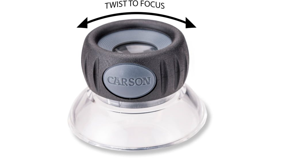 Carson LumiLoupe Plus 17.5x Focusing Stand Magnifier LO-15