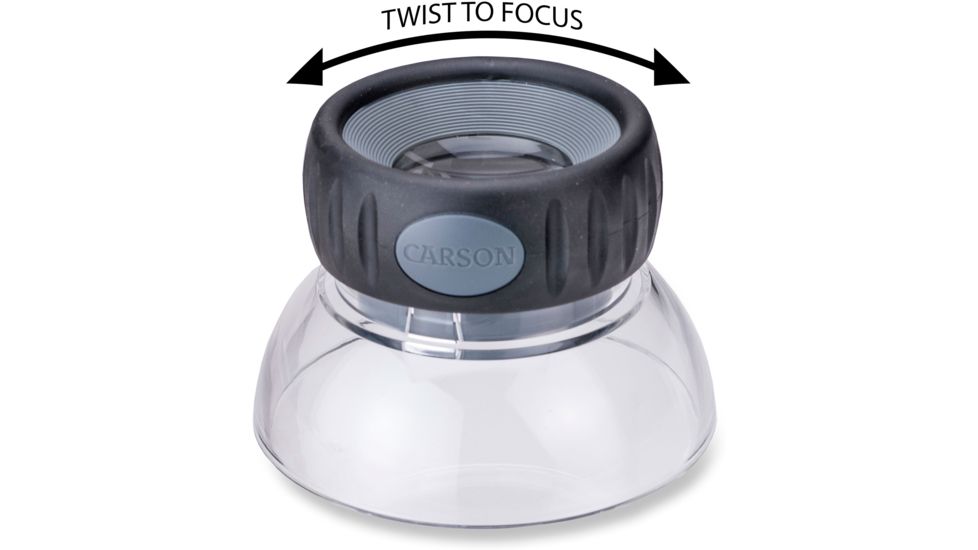 Carson LumiLoupe Plus 6x Focusing Stand Magnifier LO-06