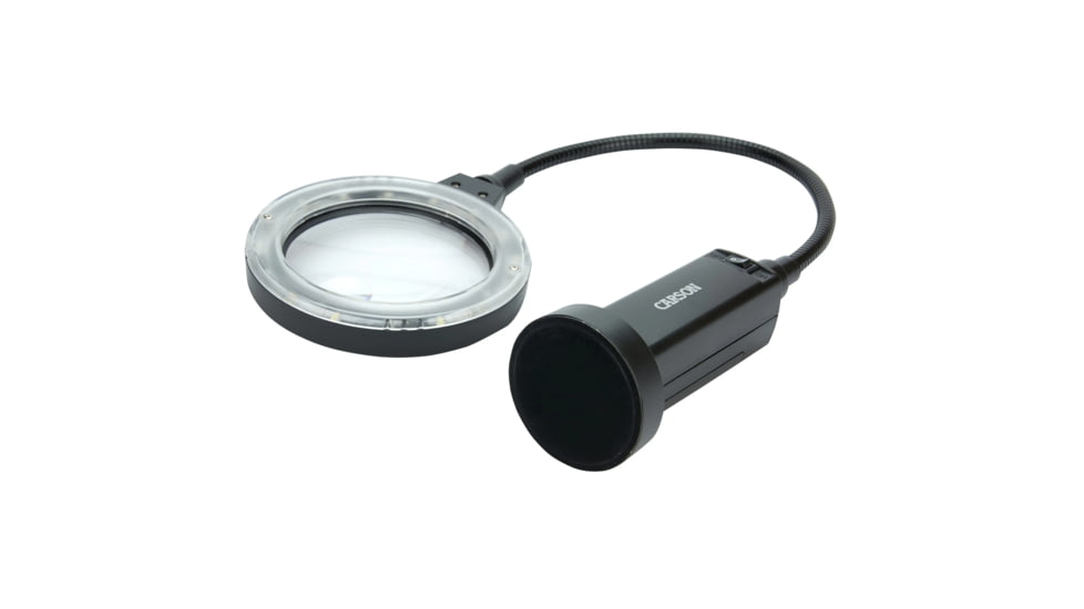 Carson MagniFlexPro 2x LED Lighted Magnifier Loupe w/ 4x Spot Lens, Black CP-90