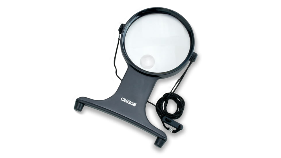 Carson MagniFree 2x Hands-Free Magnifier with 3.5x Spot Lens, HF25