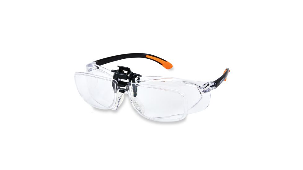 Carson Magnifying Safety Glasses Scratch-Resistant Poly Carbonate Lenses, Clear, 2.5 diopter vm-20