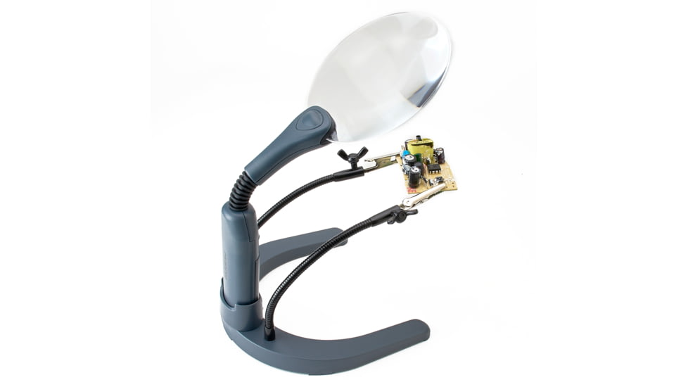 Carson MagniLamp Deluxe Magnifier Light Loupe, Silver GN-88