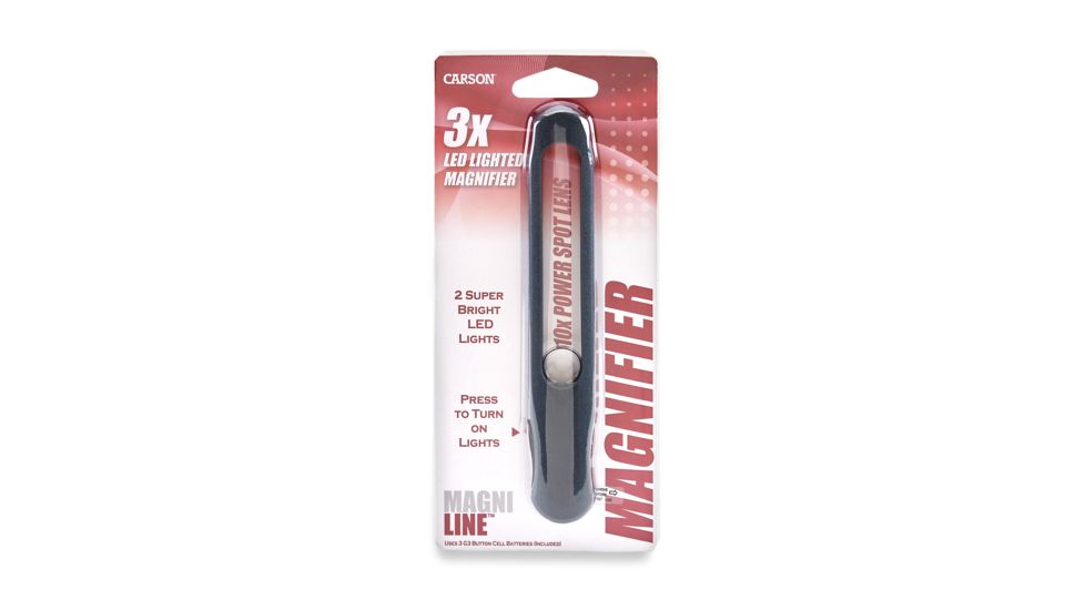 Carson MagniLine Handheld Illuminated Magnifier, MT25