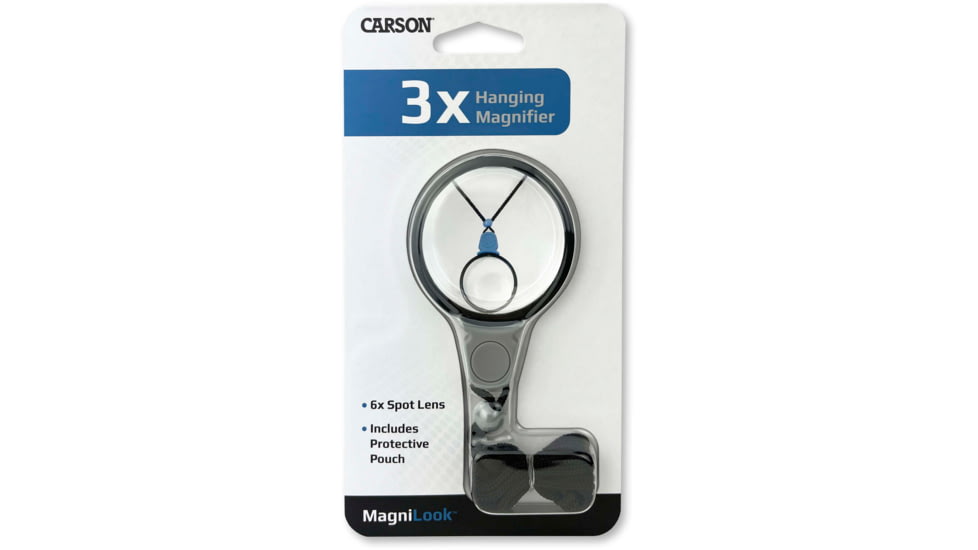 Carson MagniLook 2x Hanging Magnifier Loupe with 5x Spot Lens LK-10