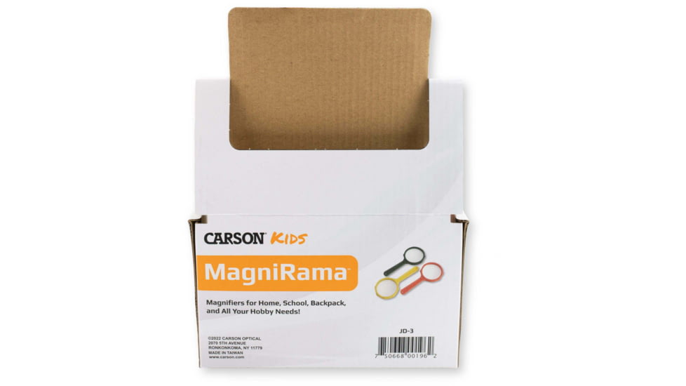 Carson MagniRama Assorted 3x Mini-Magnifiers, Pack of 50, Black/Grey JD-3MU