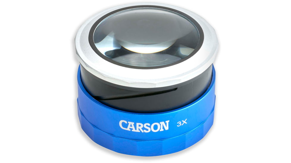 Carson MagniTouch 3x Touch Activated LED Lighted Loupe, Black/Grey MT-33